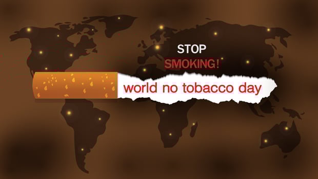 Vector illustration, poster ,Background or banner for world no tobacco day. stop tobacco