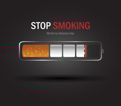 Vector illustration, poster ,Background or banner for world no tobacco day. stop tobacco
