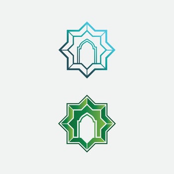 Creative Arabic Islamic Ramadan Kareem in crescent moon shape with lamp for Holy Month of Muslim Community Festival celebration vector design illustration
