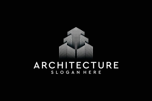 Architecture Line Logo Design Vector
