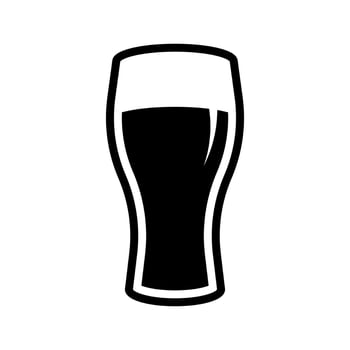 Glass cup icon isolated on white background vector