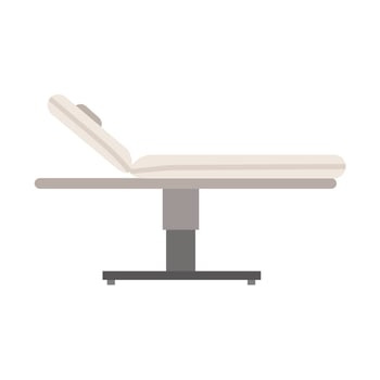 Massage table spa vector icon illustration therapy flat. Care treatment health relax