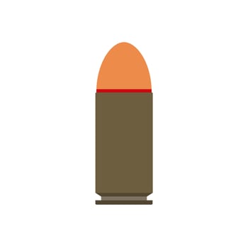Bullet vector gun isolated military illustration holes metal. War weapon caliber shot background