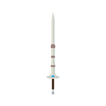 Sword fantasy vector medieval weapon war illustration game blade. Isolated battle steel metal dagger knight fight military