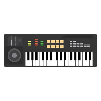 Music piano keyboard vector. Background musical illustration keys jazz. Poster concert design instrument art sound classical vector