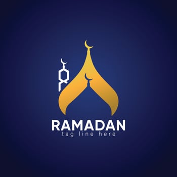 Unique Concept Unique Simple Ramadan Islamic Logo Design vector