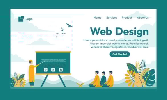 Islamic flat design illustration for happy eid fitr or adha mubarak and ramadan mubarak vector