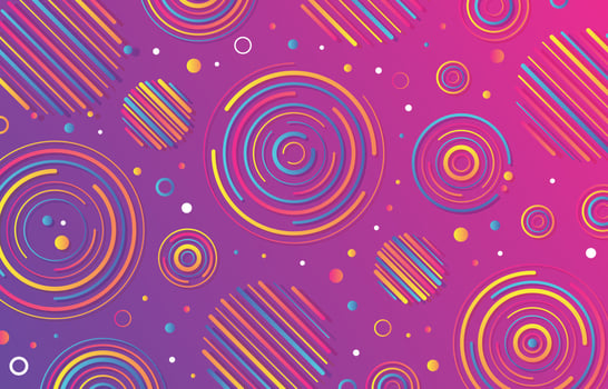 Abstract Colorful Circle Shape Background vector