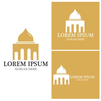 Mosque icon and symbol vector template