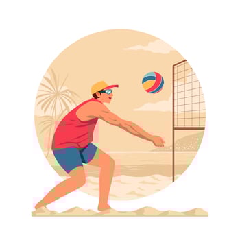 Beach Volleyball Sport vector