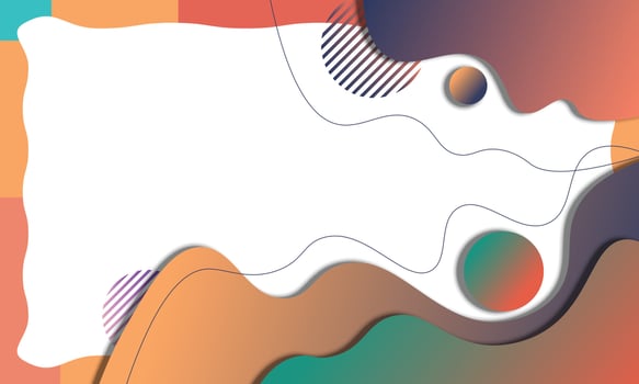 Abstract fluid in paper cut style background. vector