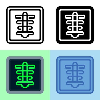 Illustration vector graphic of X-Ray Icon. Perfect for user interface, new application, etc