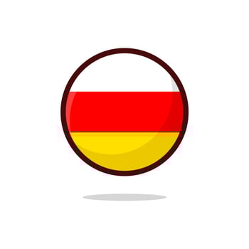 South Ossetia Flag Icon vector