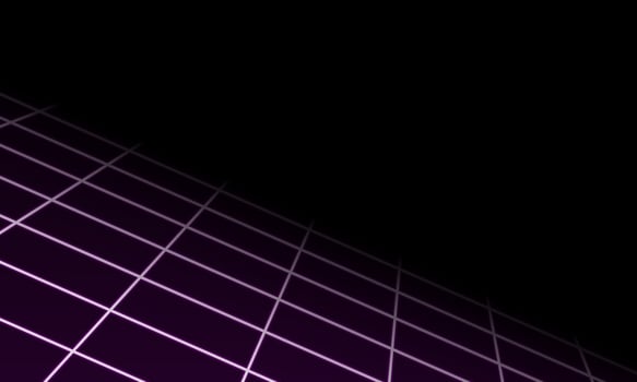 Abstract geometric perspective purple grid lines background. Vector illustration.