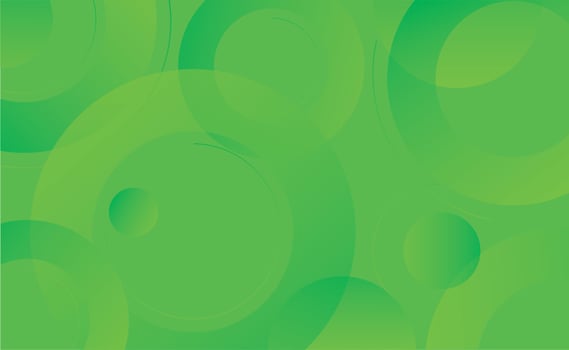 Abstract green circle background vector illustration