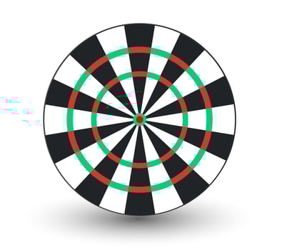 Dart board. Background dart board for fun, entertainment, excitement vector