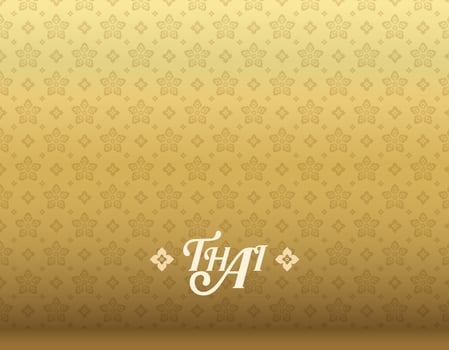 Thai pattern traditional concept The Arts of Thailand. vector