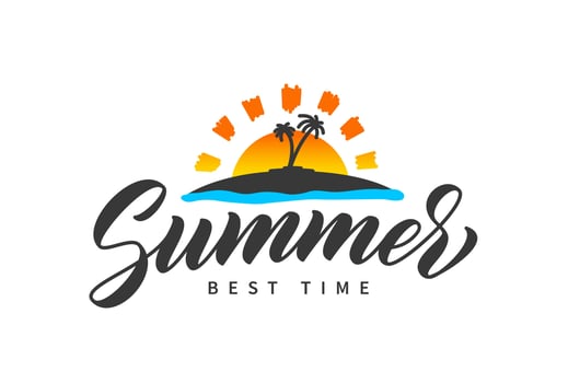 Summer slogan t shirt design. Vector Illustration.