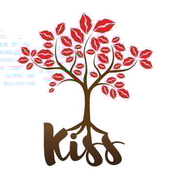 World Kissing Day. vector