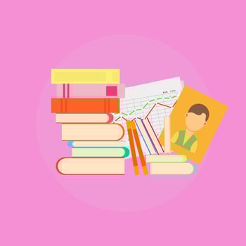 Business research marketing management success illustration background. Data technology analysis symbol service vector. Office brainstorming strategy finance concept. Solution team education meeting vector