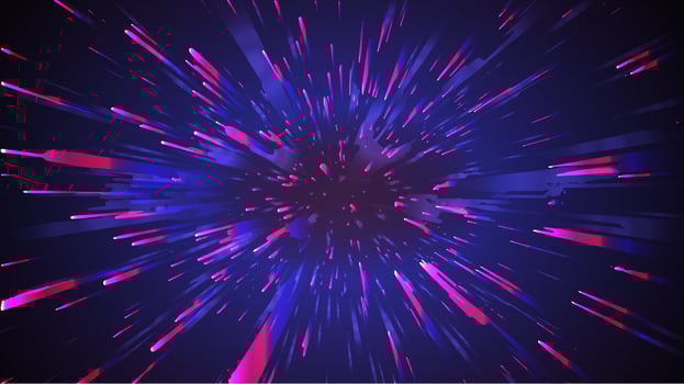 Space speed abstract background. Motion light starburst zoom vector. vector