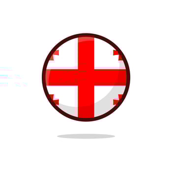 Georgia Flag Icon vector