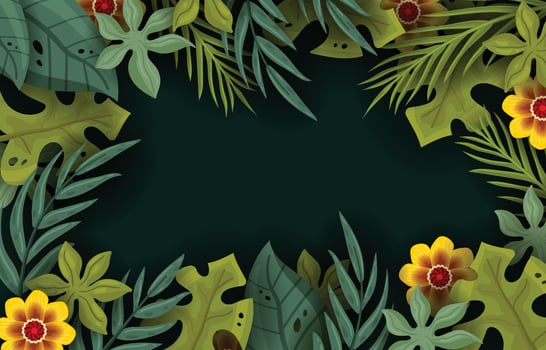 Summer Floral Nature Background vector