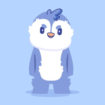 cute penguin . isolated animal nature concept vector