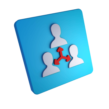 icon business organization structure teamwork responsibility png