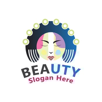 Beauty salon logo. Vector template design.