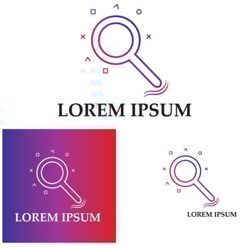 Search vector logo icon design background