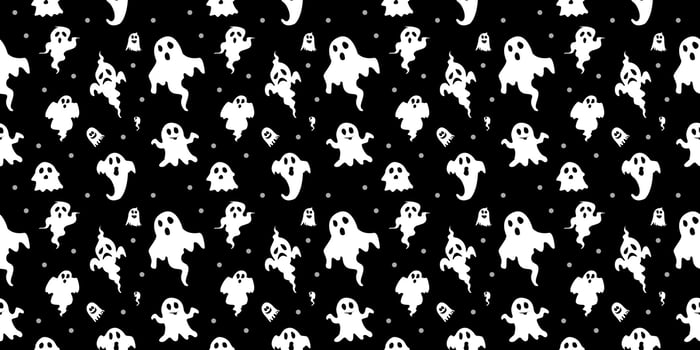 Halloween seamless pattern design vector