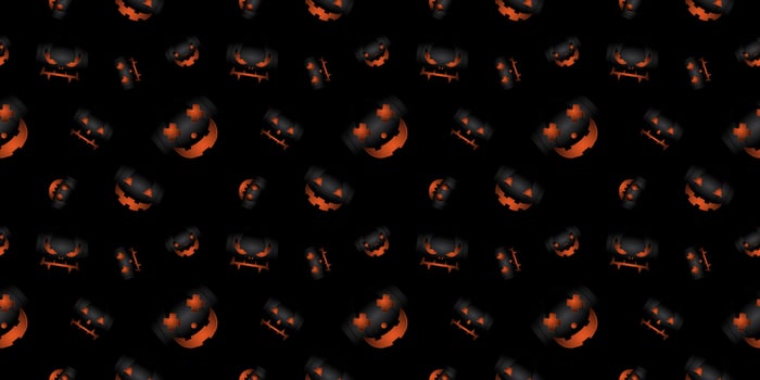 Halloween seamless pattern design vector