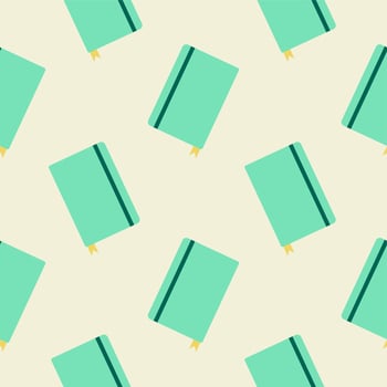 book, notebook, journal book seamless pattern vector illustration