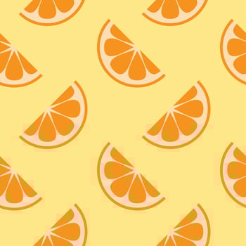 Oranges seamless pattern with. Citrus background. Vector illustration. Summer tropical background. colorful vector. hand drawing. fruit theme. design for fabric, textile, print, wrapper