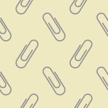 paper clip seamless pattern vector illustration