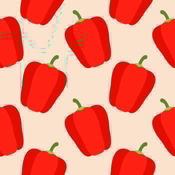 pepper or paprica seamless pattern vector illustration