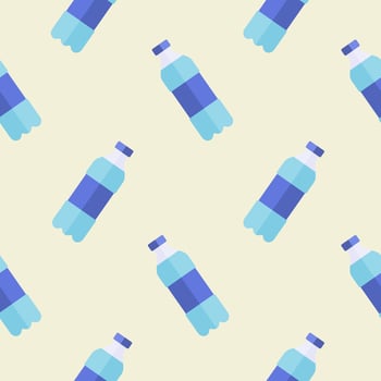 mineral water seamless pattern vector illustration