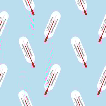 thermometer seamless pattern can be used for pharmacy, medicine, medical, science, laboratory, health care, Flat design vector illustration