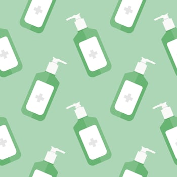 hand sanitizer seamless pattern vector illustration