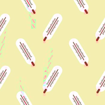 thermometer seamless pattern can be used for pharmacy, medicine, medical, science, laboratory, health care, Flat design vector illustration