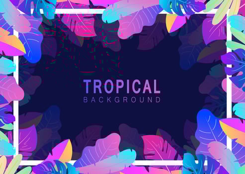 Tropical background vector