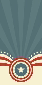 happy independence day 4th of July in retro style background vector