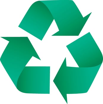 Vector sign recycling arrows