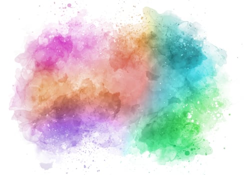 colourful watercolour splatter background vector