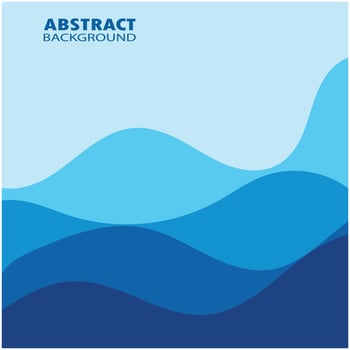 Abstract Water wave design background vector