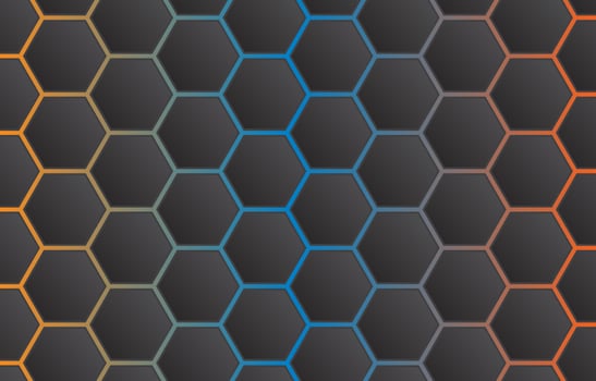modern minimal elegant hexagon background vector
