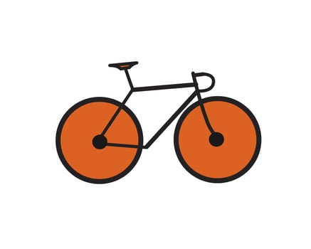 icon for racing bike can be used for community. vector