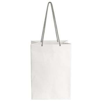 White paper bag mockup cutout, Png file