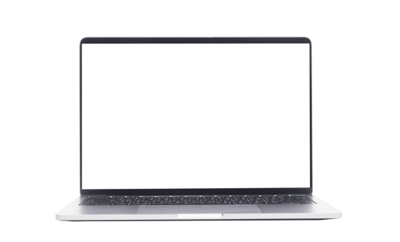 Laptop computer cutout, Png file
